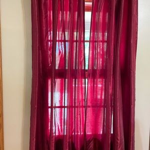 Wine colored curtain panels - 4 each